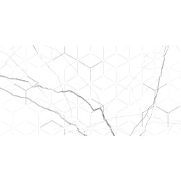 Декор кер. Siluet Белый 50*25 1 \7
