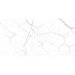 Декор кер. Siluet Белый 50*25 1 \7