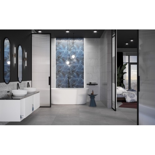 Бордюр стеклянный Ceramika Konskie GL Black Listwa Szklana 1x60