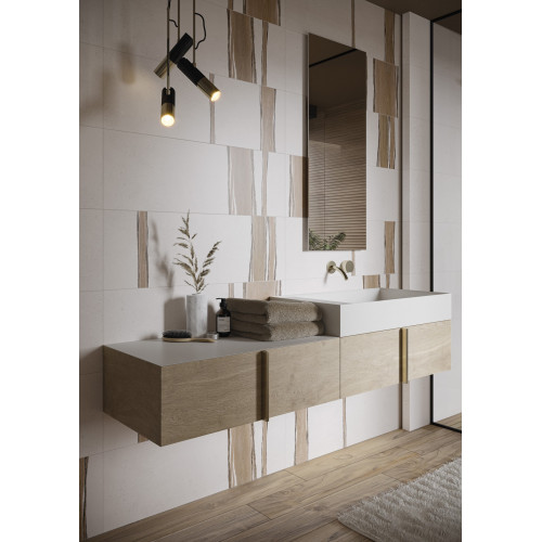 Плитка Ceramika Paradyz Bella Grys Decor Mix Rekt Mat 29,8x89,8