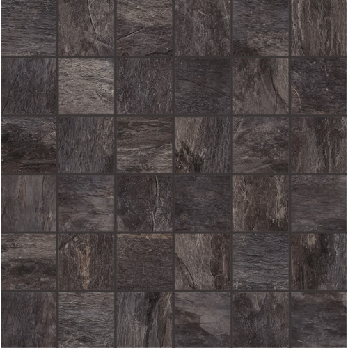 REX ARDOISE NOIR MOSAICO 5x5 GRIP 30x30