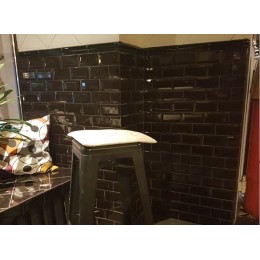 Керамическая плитка Biselado Negro Brillo 10x20 см