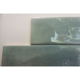 Керамическая плитка Decor Opal turquoise 7,5x30 см