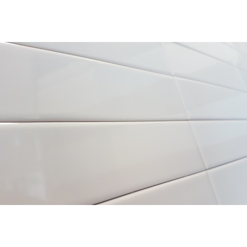 Настенная плитка Dar Ceramics Microline white brillo 5x20