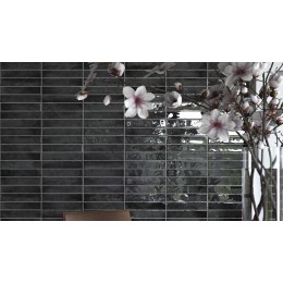 Керамическая плитка Kalon antracite brillo 5x25 см