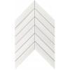 Настенная плитка глазурованная Marvel Stone Bianco Dolomite Chevron Wall 30,5x25