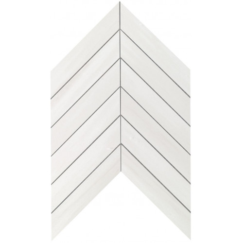 Настенная плитка глазурованная Marvel Stone Bianco Dolomite Chevron Wall 30,5x25