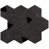 Керамогранит Неглазурованный Boost Tarmac Mosaico Hex Black 25x28,5