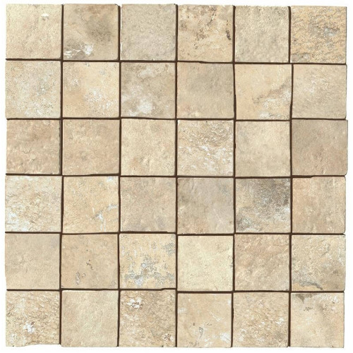 Керамогранит Неглазурованный Aix Blanc Mosaico Tumbled