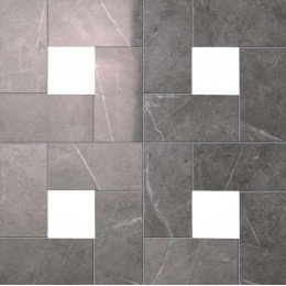 Marvel Grey Cassettone Lappato 45*45