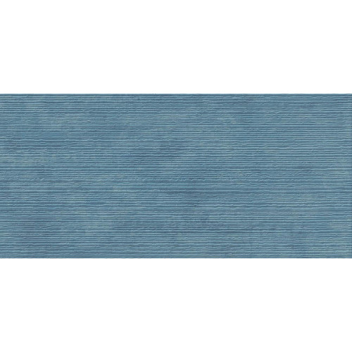 Настенная плитка глазурованная Raw  3D Scratch Blue 50x120