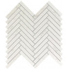 Настенная плитка глазурованная Marvel Stone Carrara Pure Herringbone Wall 30,5x30