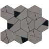 Керамогранит Неглазурованный Boost Smoke Mosaico Hex Black 25x28,5