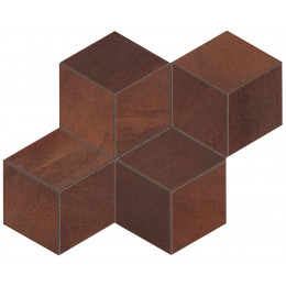 Blaze Corten Mosaico Esagono Matt