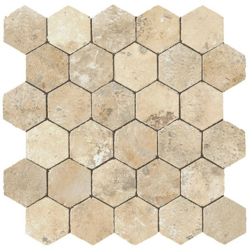 Керамогранит Неглазурованный Aix Blanc Honeycomb Tumbled