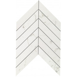 Marvel Stone Carrara Pure Chevron Wall 30,5x25