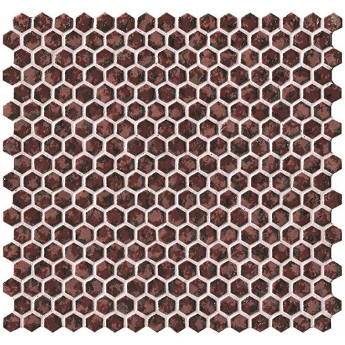 Настенная плитка глазурованная Dwell Rust Hexagon Gold 30x30