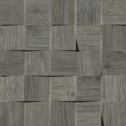 Керамогранит Неглазурованный Axi Grey Timber Mosaico 3D 35x35