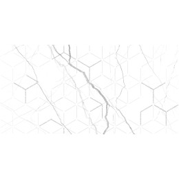 Декор кер. Siluet Белый 50*25 1 \7